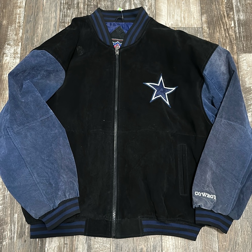 Vintage 90's nfl gameday Dallas cowboys suede varsity jacket